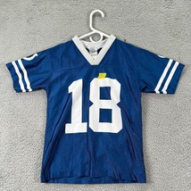 NFL Team Apparel Mens Blue White Peyton Manning #18 Jersey Size Small - £19.77 GBP
