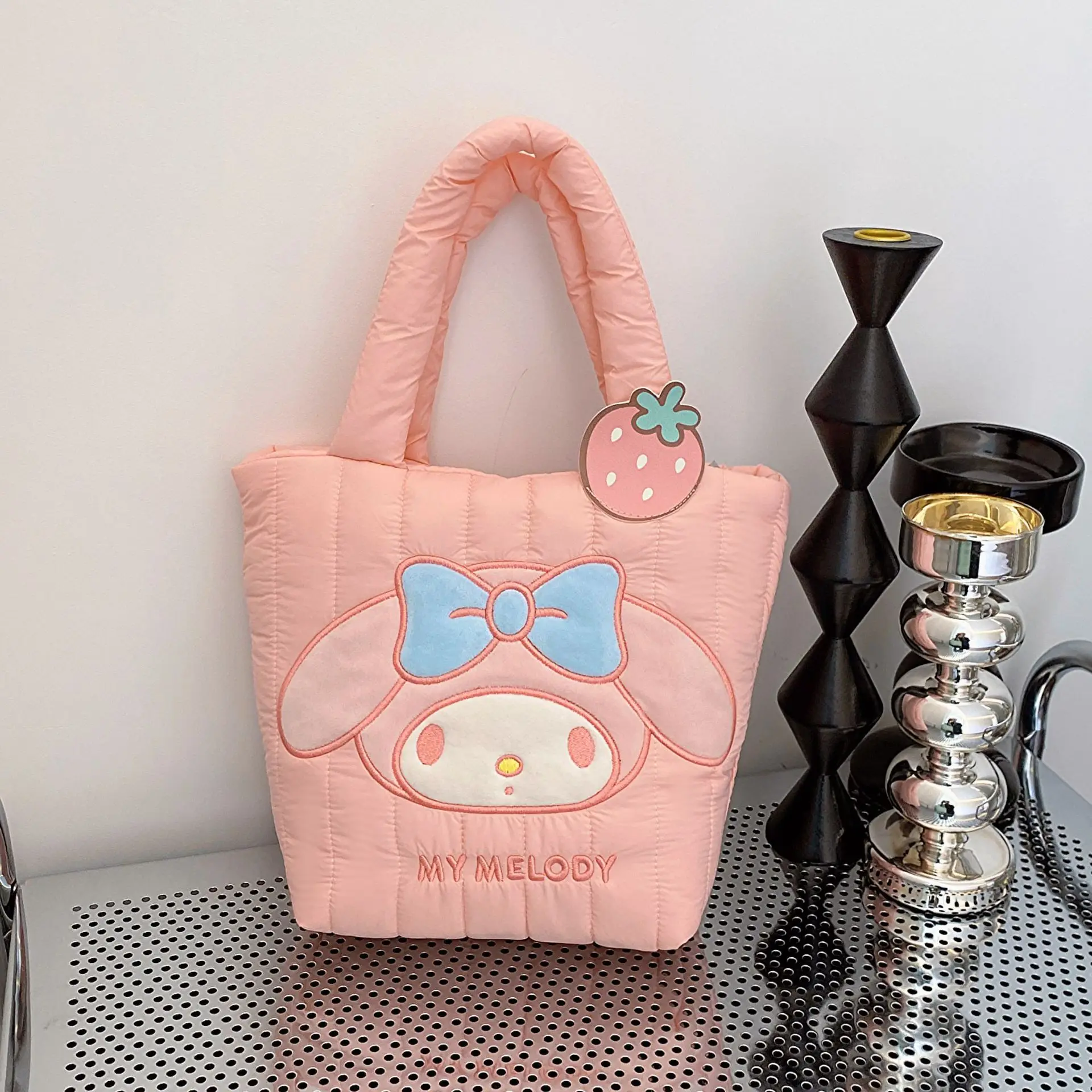 Sanrio Bag Kawaii Handbag Tote Plushie Shoulder Messenger Bags Kuromi Hello Kitt - £24.48 GBP