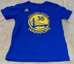 Adidas Kevin Durant #35 Golden State Warriors Jersey T-Shirt Size child small 8 - £9.22 GBP