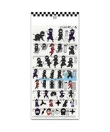 CUTE NINJA STICKERS Japanese Paper Foil Sticker Sheet Craft Scrapbook Ka... - £3.18 GBP