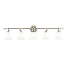 Hudson Valley Lighting 4505 Weston 5 Light 43 Wide Bathroom Vanity Light – Nicke - £731.56 GBP