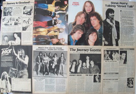JOURNEY ~ 17 Color and B&amp;W Vintage Clippings, Articles, PIN-UPS from 198... - $8.37