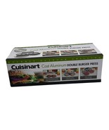 NEW in box Cuisinart Double Burger Press Cast Aluminum Nonstick Gray - $16.00