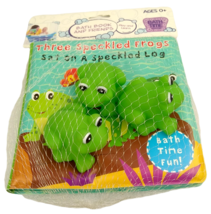 Bath Time Fun Three Speckled Frogs Waterproof Book 3 Squirty Toys Squirt Frog 0+ - £12.56 GBP