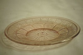 Vintage Doric &amp; Pansy by Jeannette Pink Depression Glass 6&quot; Bread &amp; Butter Plate - £10.11 GBP