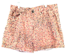 Calvin Klein Shorts Women&#39;s Size 8 Multicolor Stretch  Cotton Blend Cuff... - £11.03 GBP
