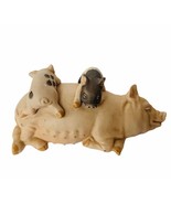 Pig Figurine vtg collectible sculpture gift decor 1987 Enesco porcelain ... - £23.31 GBP