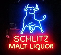 New Schlitz Malt Liquor Pub Bar Decor Neon Light Sign 24&quot;x20&quot; - £196.64 GBP