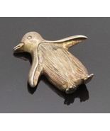 BREAKELL 925 Silver - Vintage Solid Carved Walking Penguin Brooch Pin - ... - $161.49 CAD