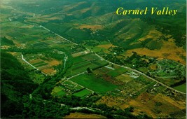 Aerial View Carmel Valley Carmel California UNP Chrome Postcard  - £2.32 GBP