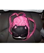 Betsey Johnson Kitsch Mini Fushia Black Cat Backpack NEW - €54,66 EUR