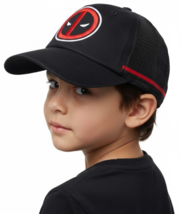 Marvel Deadpool Logo Big Boy Adjustable Plain Contrast One Size Mesh Hat... - $17.81