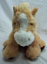 Aurora SITTING SOFT TAN &amp; WHITE HORSE PONY 12&quot; Plush Stuffed Animal Toy - £15.64 GBP