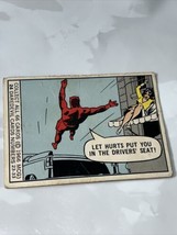 1966 Marvel Super Heroes Card # 24 Daredevil Rookie Card Donruss Vintage Great!! - £15.62 GBP