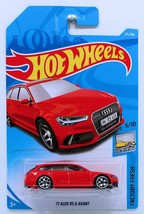 Hot Wheels 2018 50th Anniversary Factory Fresh &#39;17 Audi RS 6 Avant 271/365, Red - £7.55 GBP