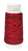 Cosmo Hidamari Sashiko Variegated Thread 30 Meters Cranberry Red - £4.83 GBP