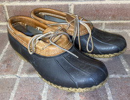 LL Bean Bean Boots Shoes Low Ankle Rain Waterproof  Duck Womens Sz E N US 9N - £38.88 GBP