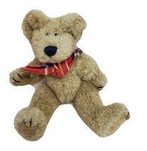 Boyd’s Teddy Bear Jointed 9” Stuffed Animal Toy Brown Plaid Scarf - £16.99 GBP