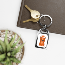 Yorkshire Terrier Rectangle Keyring - £11.18 GBP