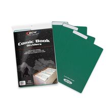4 packs of 25 (100) BCW Lush Green Comic Book Dividers - $74.46