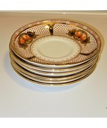 Vintage 6 Fenton England 5 ¹/⁴ Inch Saucer Plates &quot;Mocha 3326&quot; - $97.85 CAD