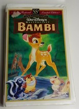 Bambi VHS Walt Disney Movie Masterpiece 55th Anniversary Limited Edition - £4.65 GBP