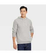 Goodfellow &amp; Co. Men&#39;s Textured Fleece Hooded Sweatshirt X-LARGE Gray New - $41.10 CAD