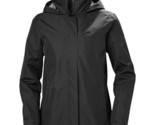Helly Hansen Women&#39;s Aden Waterproof Windproof Packable Jacket Black Small - £70.99 GBP