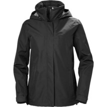 Helly Hansen Women&#39;s Aden Waterproof Windproof Packable Jacket Black Small - £70.06 GBP