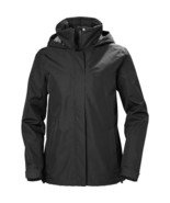 Helly Hansen Women&#39;s Aden Waterproof Windproof Packable Jacket Black Small - £56.97 GBP