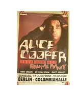 Alice Cooper Tour Poster German 2000 Concert - $86.32 CAD