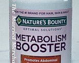 Nature&#39;s Bounty Metabolism Booster Plant Based Actives 60 capsules 2/202... - £9.47 GBP