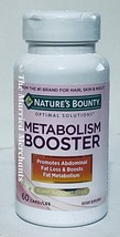 Nature's Bounty Metabolism Booster Plant Based Actives 60 capsules 2/2025 FRESH! - $11.90