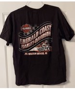 Harley Davidson Motorcycles Ft Walton Beach Florida biker Tee Shirt Larg... - $19.79