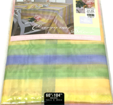 Homewear Sheer Organza Tablecloth 60&quot; x 104&quot; Carnival Multicolor Hedaya ... - $19.80