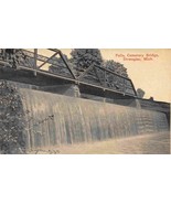 Falls Cemetery Bridge Dowagiac Michigan 1910s postcard - £5.95 GBP