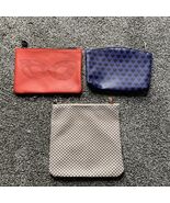 Ipsy Makeup Cosmetic Bag Lot (3) Red - Purple- Beige - €8,42 EUR