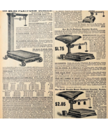 1901 Platform &amp; Kitchen Scales Reproduction Advertisement Sears Accessor... - €17,28 EUR