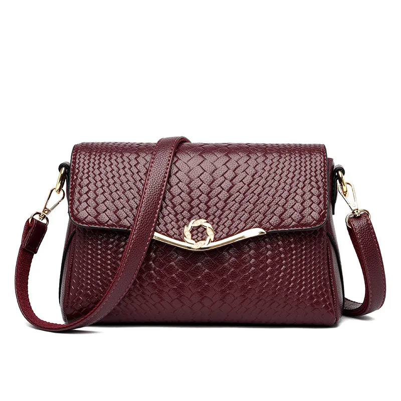 Women Leather Shoulder Messenger Bags Luxury Handbags Designer Sac A Main Female - £58.09 GBP