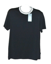 Hugo Boss Black White Strips Design Cotton Men T- Shirt Size XL - £51.49 GBP
