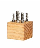 Hhip 8000-0002 4 Flute High Speed Steel End Mill Set, 6 Pc., 3/8&quot; Shank. - $67.08 CAD