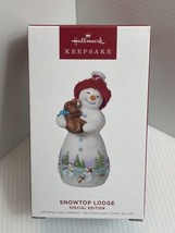 New Hallmark Snowtop Lodge Special Edition 2022 Keepsake Ornament Nib Dog Puppy - £5.38 GBP