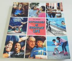 PSYCHOLOGY IN EVERYDAY LIFE (Myers and Dewall, 2019 5th Edition) SC/PB T... - $44.99
