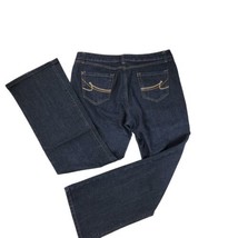 Nine West Jeans Womens Sz 14 Dark Blue Wash Stretch  Mid Rise Straight W36 x L31 - £15.21 GBP