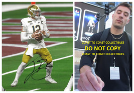 Ian Book signed Notre Dame Fighting Irish 8x10 football photo COA Proof auto. - £78.44 GBP