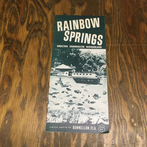 Vintage tourist attraction rainbow springs Florida brochure pamphlet movie prop  - £15.56 GBP