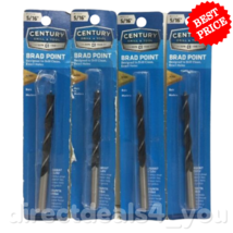 Century Drill &amp; Tool 37220 5/16&quot; Brad Point Drill Bit Pack Of 4 - £24.04 GBP