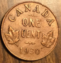 1930 Canada Small One Cent Penny Coin - £4.84 GBP