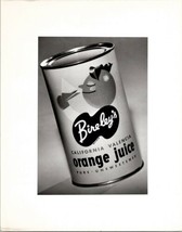 1940s Bireley&#39;s Soda Hollywood CA Orange Juice Can Gene Lester Photo NS9 - £15.59 GBP