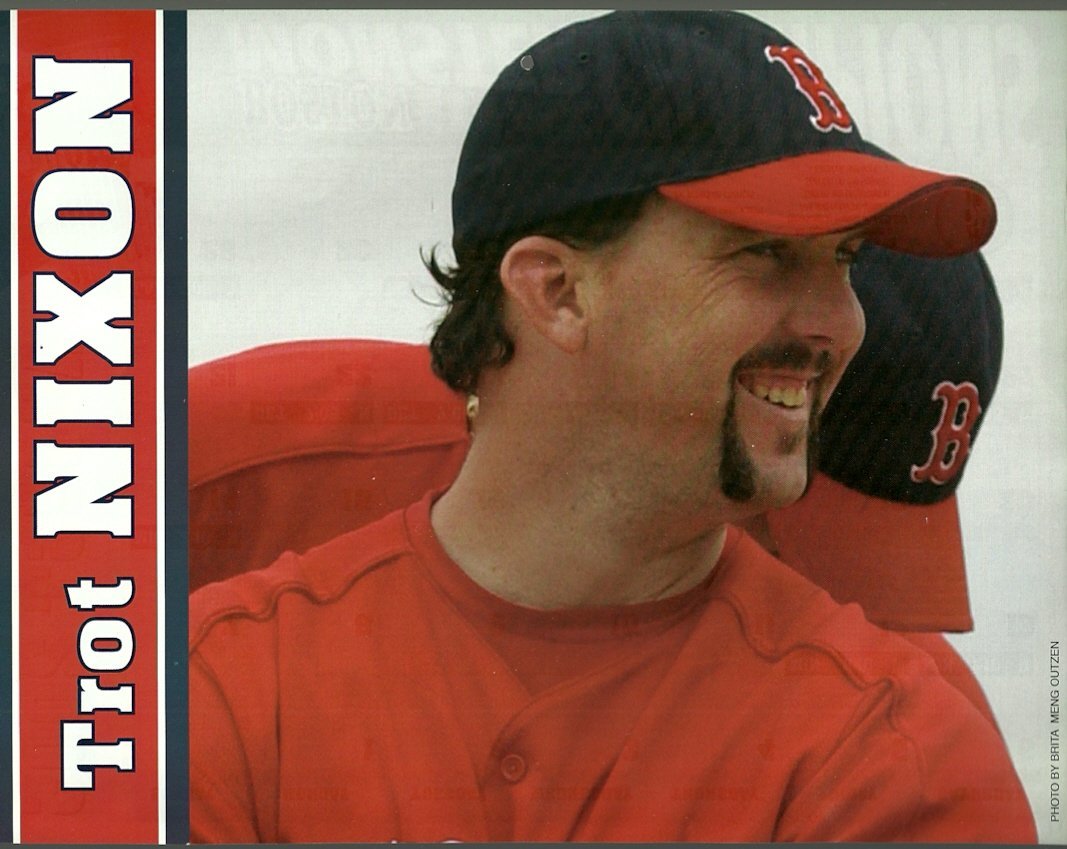Primary image for BOSTON RED SOX TROT NIXON 2005 PINUP PHOTO